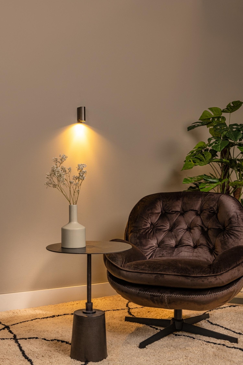 Lucide DUPLA - Wall spotlight / Wall light - 1xGU10 (MR11) - Rust Brown